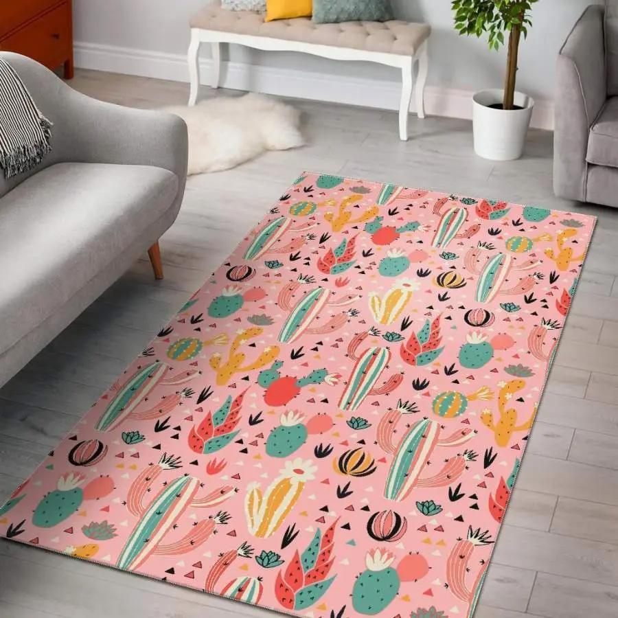 Lizard leaf pattern print area rug living room rug home decor Rectangle Rug