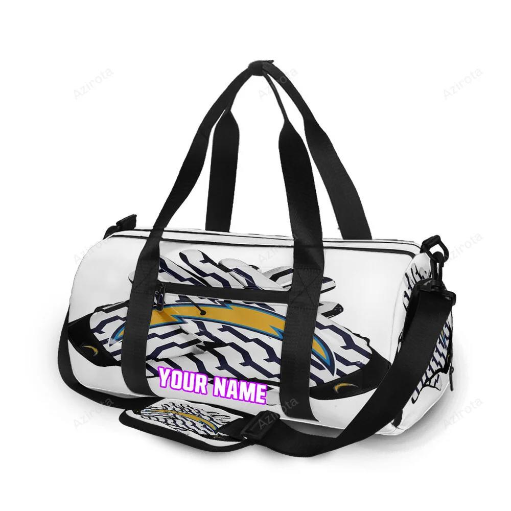 Los angeles chargers emblem v40 personalized name travel bag gym bag 1469 Travel Bag