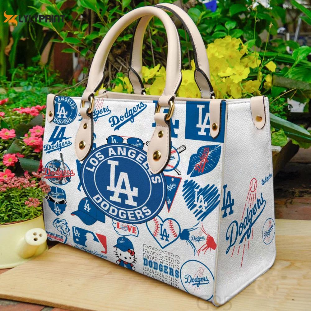 Los angeles dodgers hand leather bag gift for women 2229 Women Leather Hand Bag