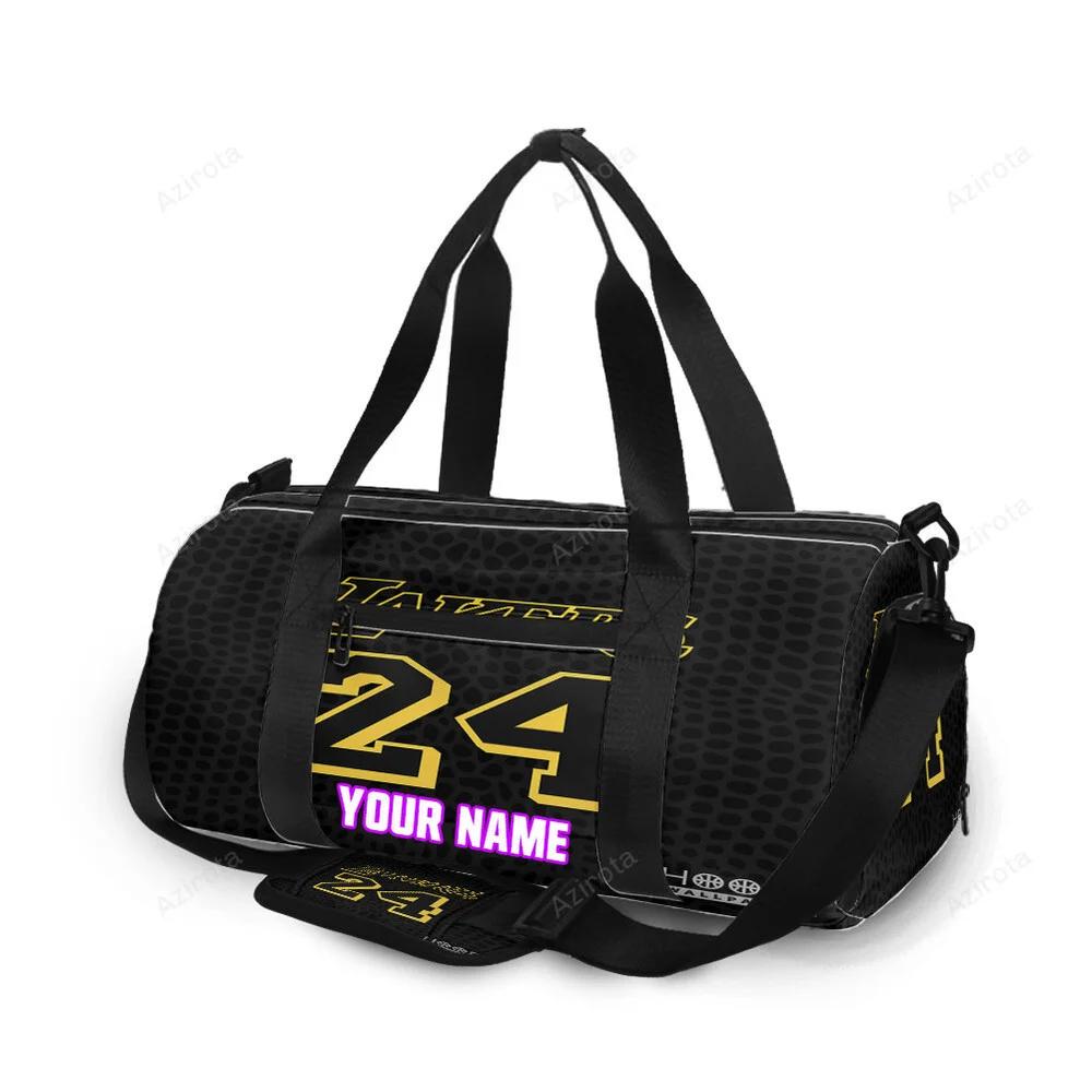 Los angeles lakers 24 kobe bryant v47 personalized name travel bag gym bag 1459 Travel Bag