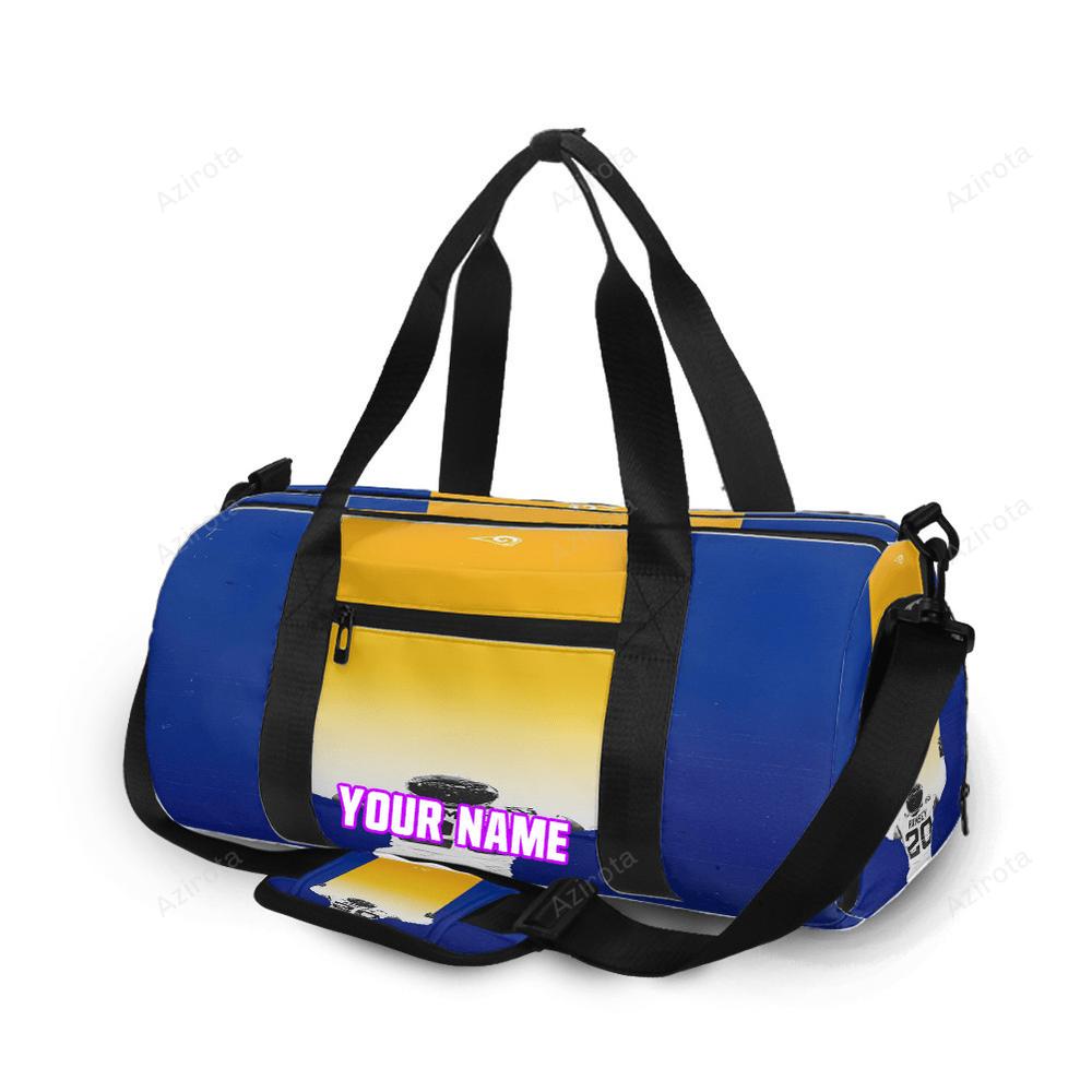 Los angeles rams on twitter nfl football wallpaper ram personalized name travel bag gym bag 146 Travel Bag