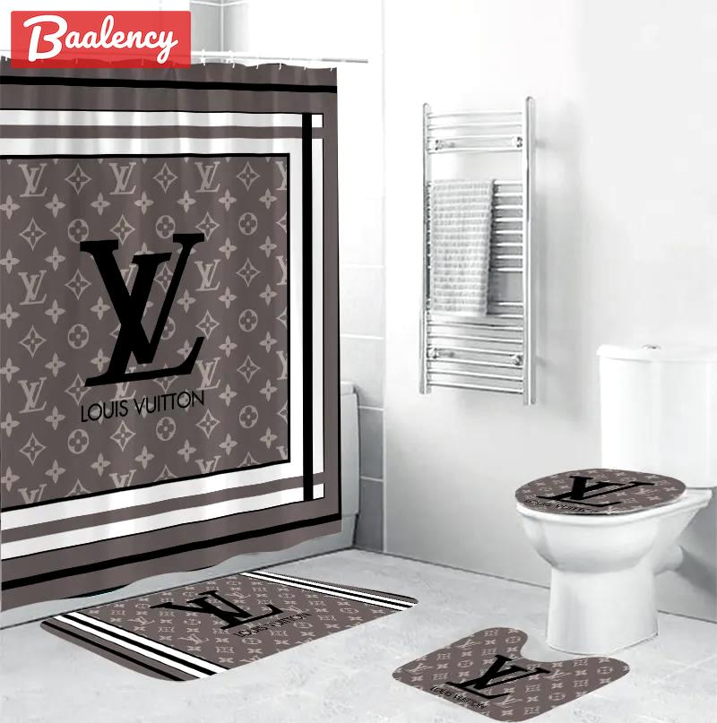 Louis vuitton bath mat bathroom sets luxury fashion brand hypebeast home decor Bathroom Set