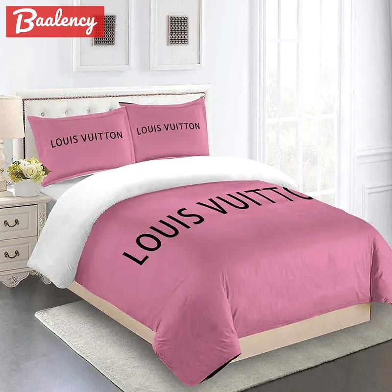 Louis vuitton fashion logo limited luxury brand bedding sets, bedroom decor , thanksgiving decorations for home 33 best luxury bed sets gift thankgivings and christmas Bedding Sets