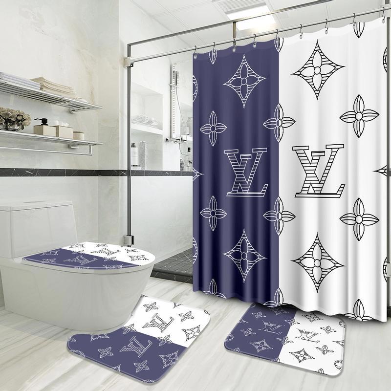 Louis vuitton home decor bath mat bathroom sets hypebeast luxury fashion brand Bathroom Set
