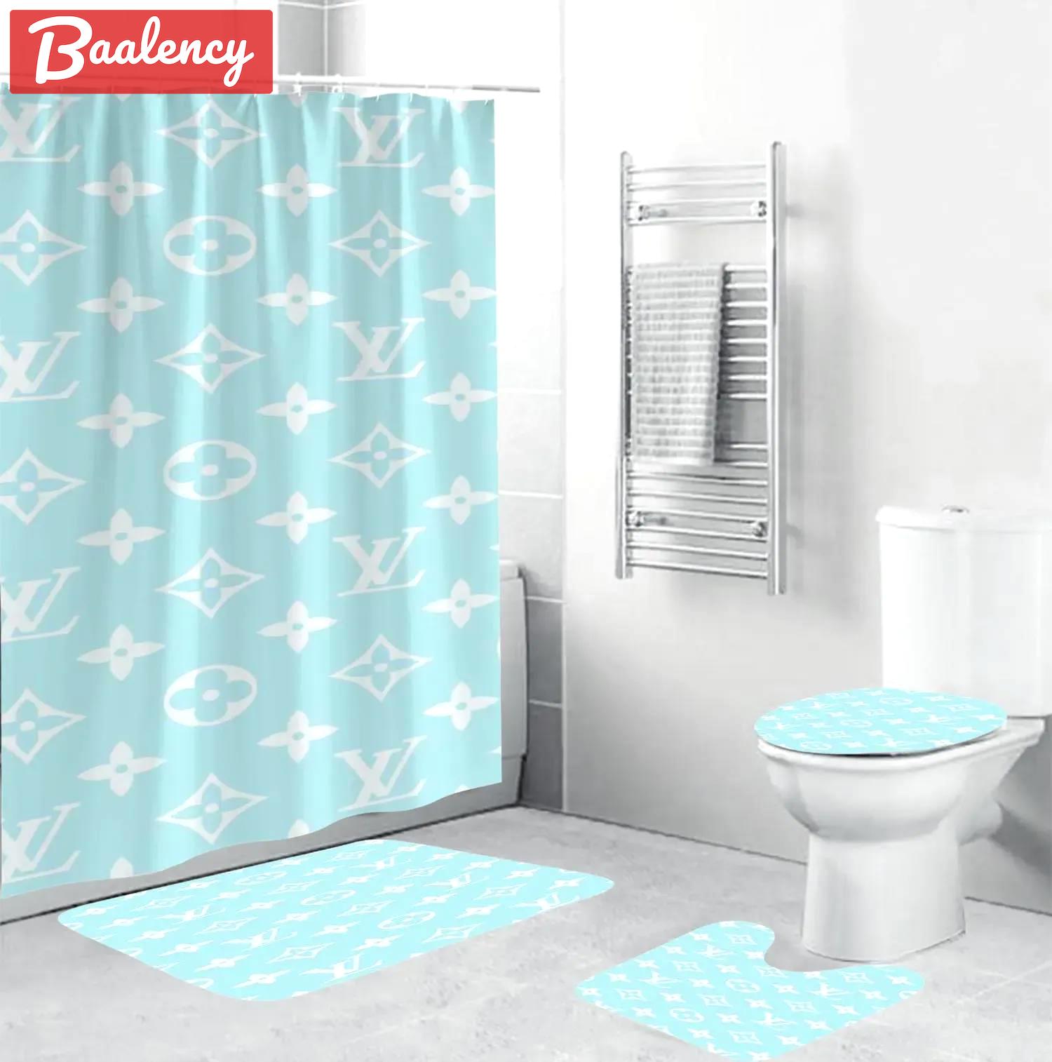 Louis vuitton hypebeast bathroom sets bath mat luxury fashion brand home decor Bathroom Set