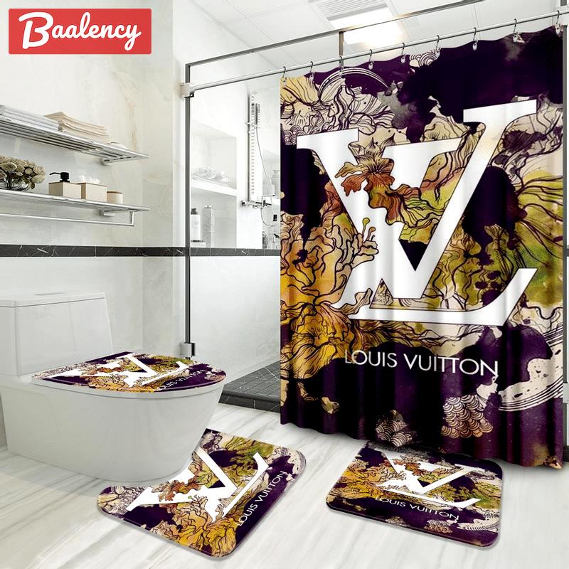 Louis vuitton luxury fashion brand hypebeast bath mat home decor bathroom sets Bathroom Set