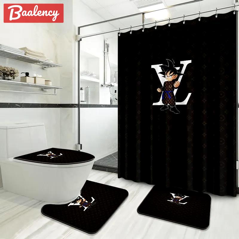 Louis vuitton lv louis vuitton bathroom set bath mat luxury fashion brand hypebeast home decor Bathroom Set
