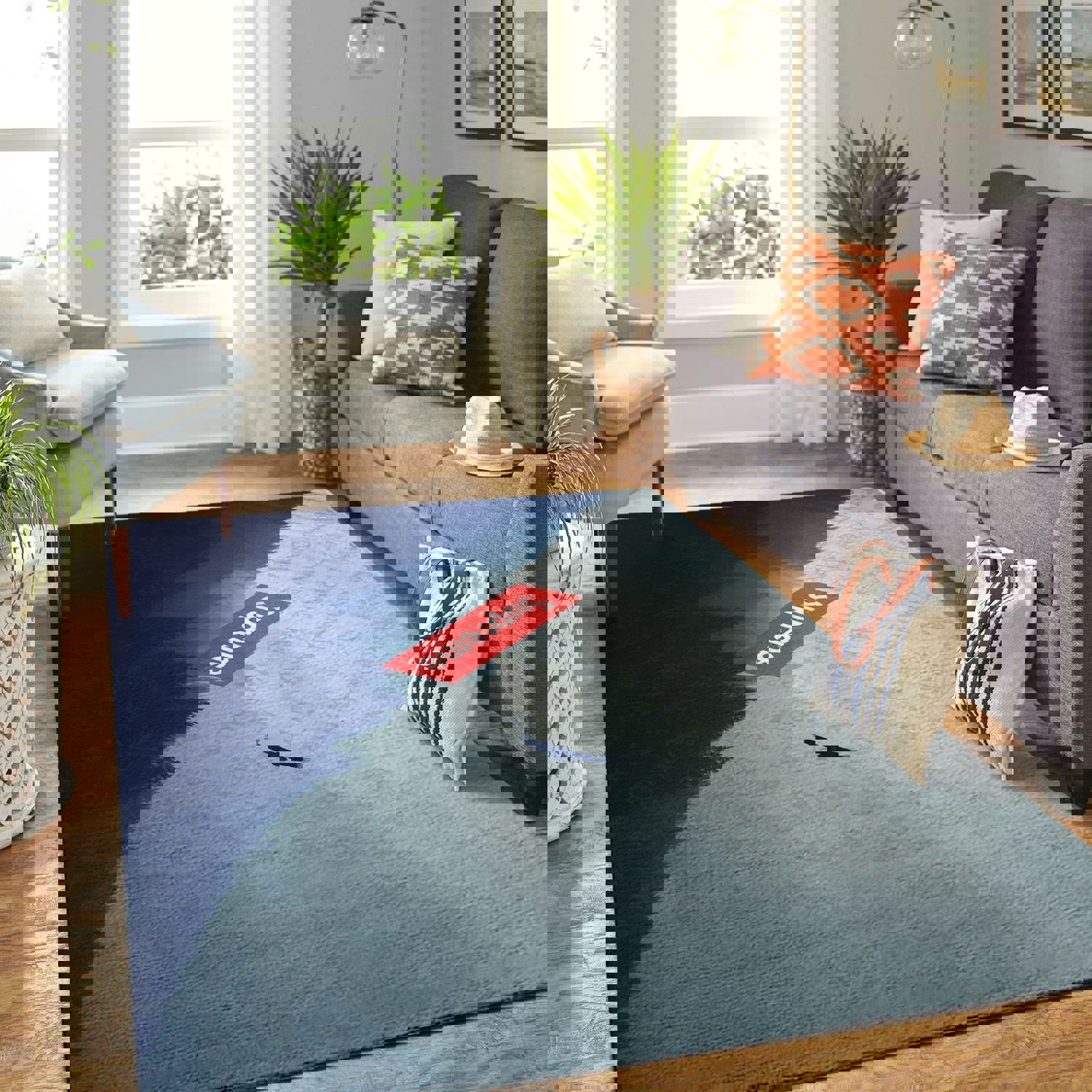 Louis vuitton supreme sky black logo type 650. Upgrade Your Living Room with Luxury Home Decor: Area Carpets, Floor Decor, Door Mats, and Hot Gift Items with style a High-End Fashion Brand Rectangle Rug