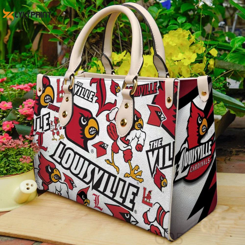 Louisville cardinals a1 leather bag g95 1607 Women Leather Hand Bag