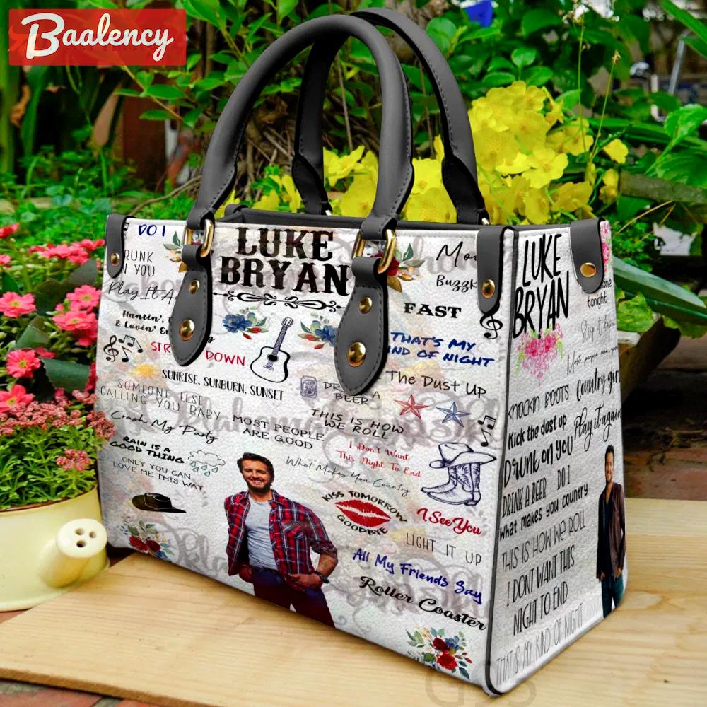Luke bryan leather bag for women gift 1073 Women Leather Hand Bag