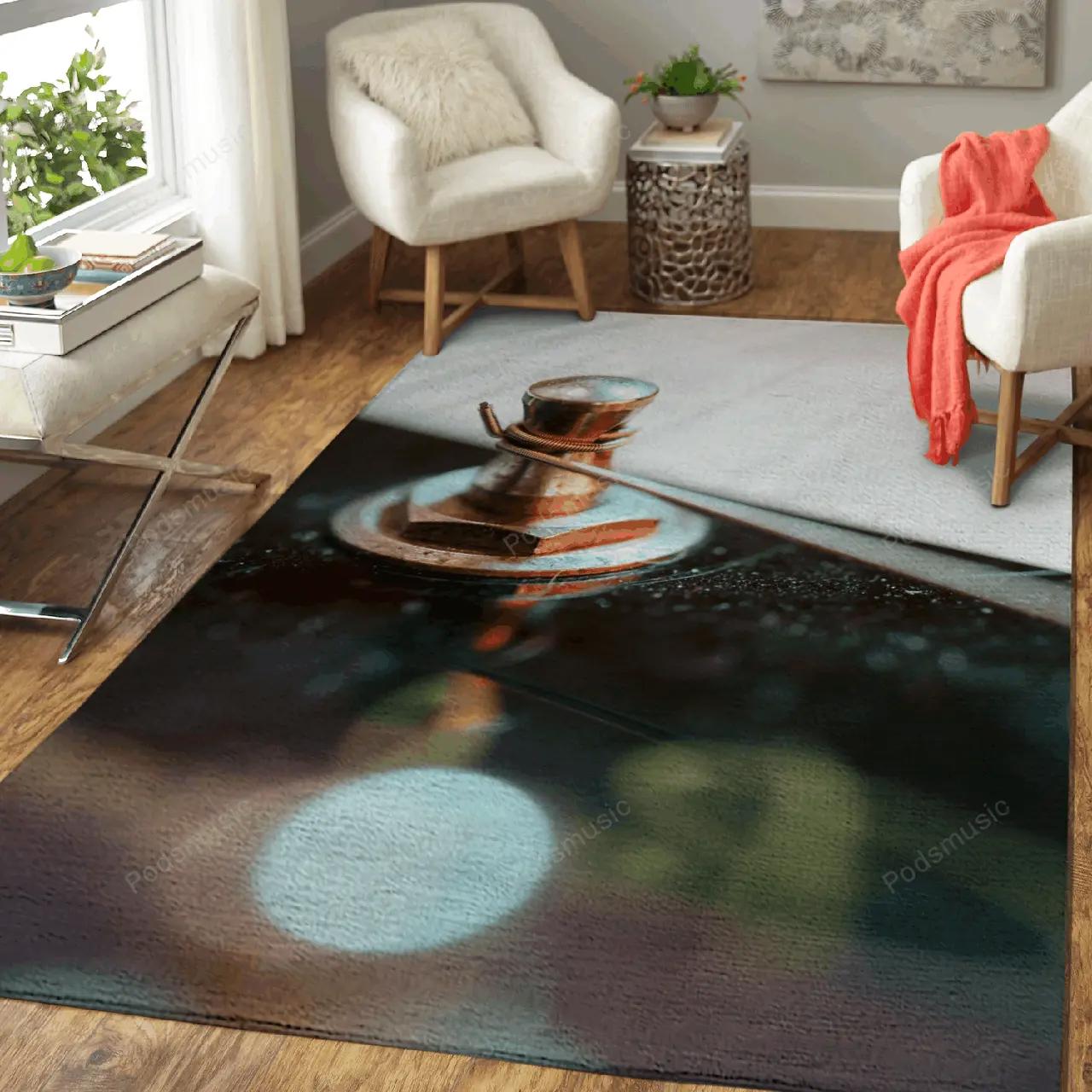 Macro guitar tuning peg music art for fans area rug living room carpet rug regtangle carpet floor decor home decor Rectangle Rug