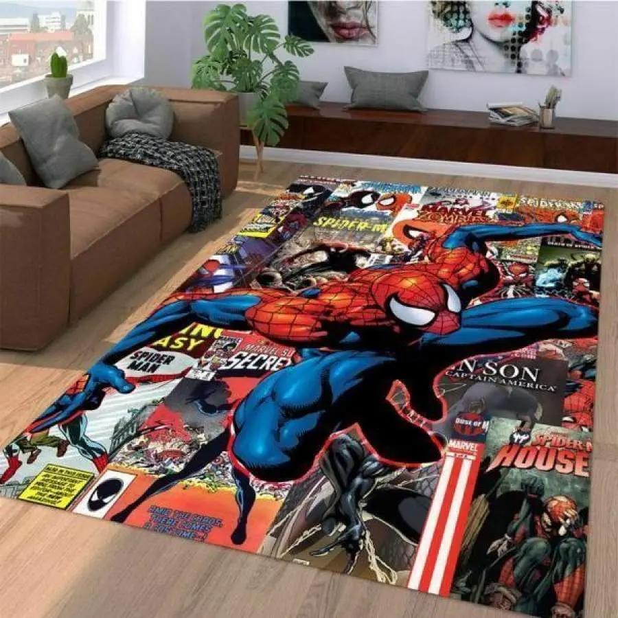 Marvel superhero spiderman comic area rug living room rug home decor movie ofd 3110194 Rectangle Rug