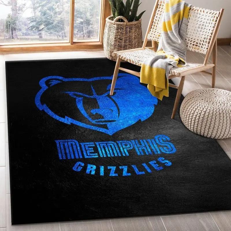 Memphis grizzlies nba 2 rug living room bedroom rug regtangle carpet v11197 Rectangle Rug