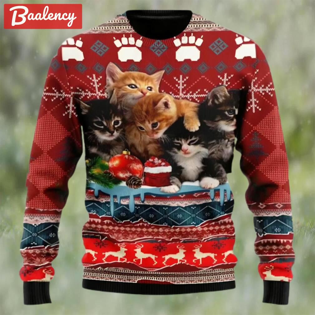 Merry christmas kitty cat ugly christmas sweater Christmas Ugly Sweater