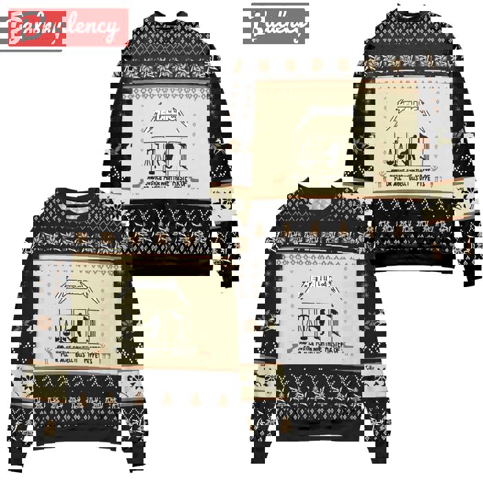 Metallica and justice for all ugly christmashot 2025 style 394 Christmas Ugly Sweater