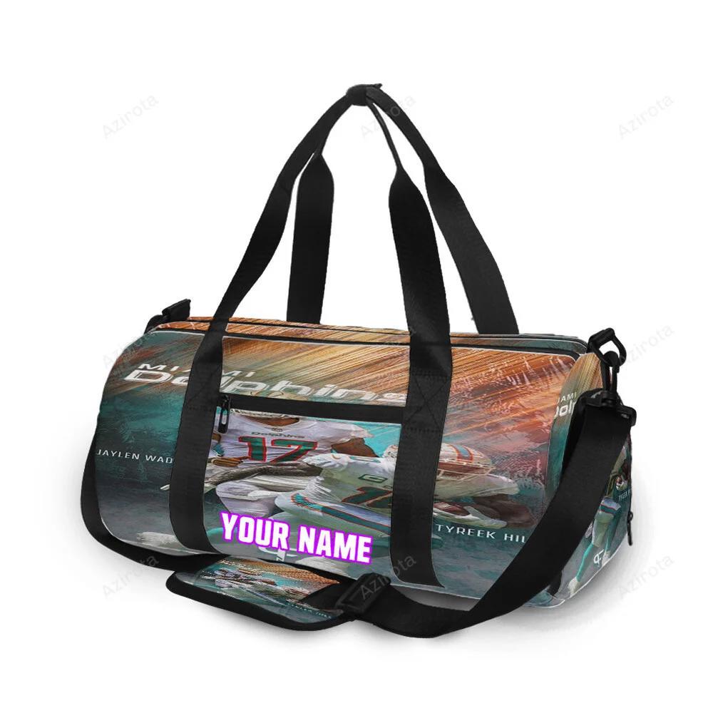 Miami dolphins players2 personalized name travel bag gym bag 1872 Travel Bag