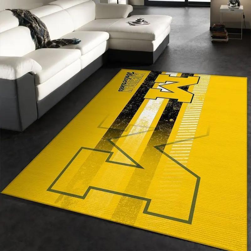 Michigan wolverines ncaa 2 living room bed room rug rug regtangle carpet Rectangle Rug