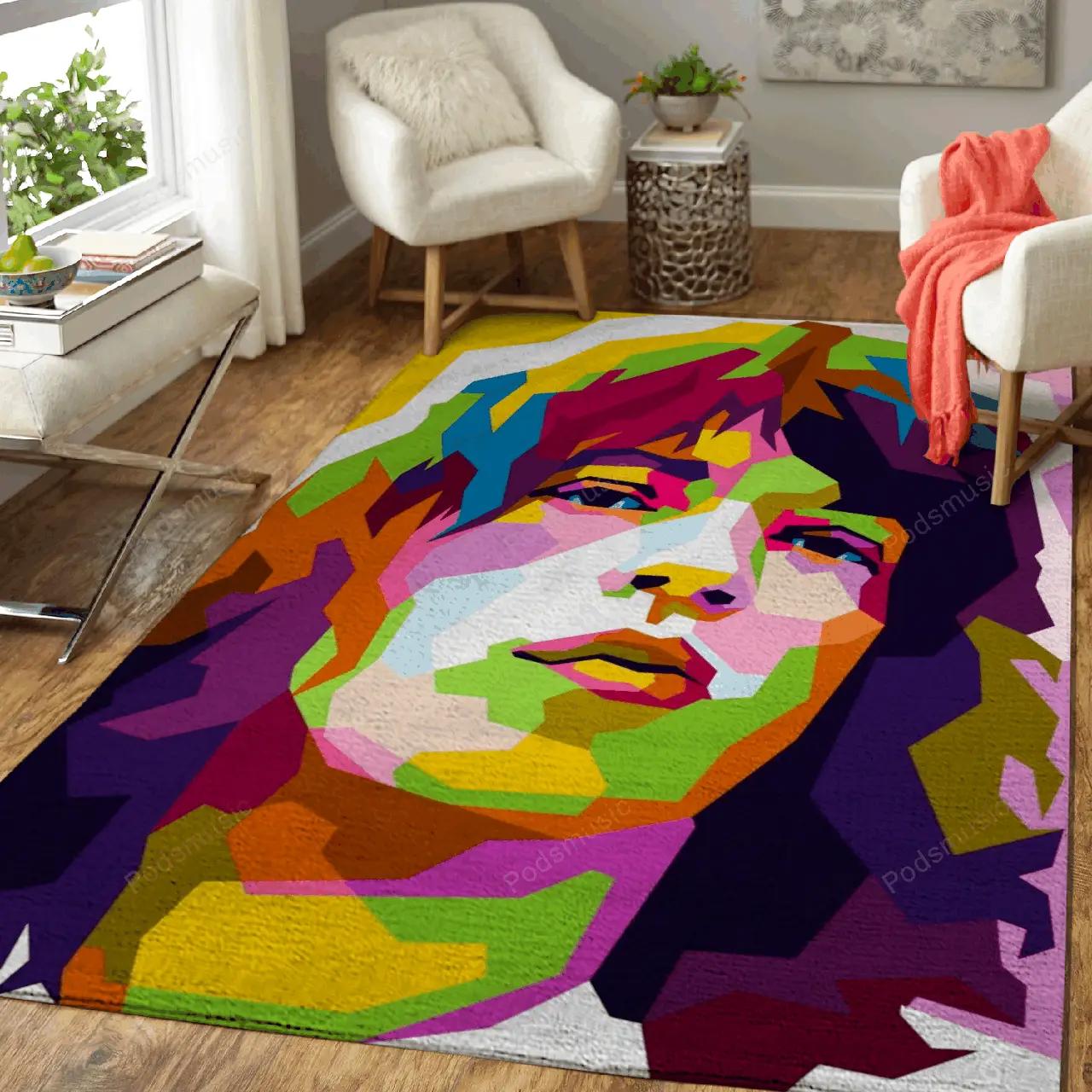 Mick jagger legendary music art for fans area rug living room carpet rug regtangle carpet floor decor home decor Rectangle Rug