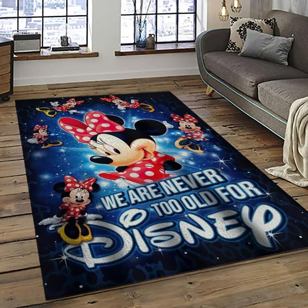 Mickey mouse characters cartoon movie carpet rectangle area rug for living room bedroom decor mme21 Rectangle Rug