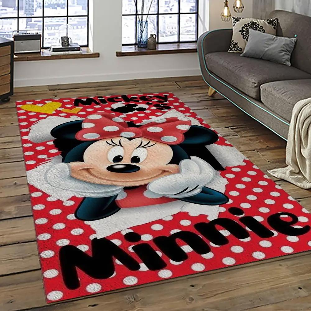 Mickey mouse characters cartoon movie carpet rectangle area rug for living room bedroom decor mme23 Rectangle Rug