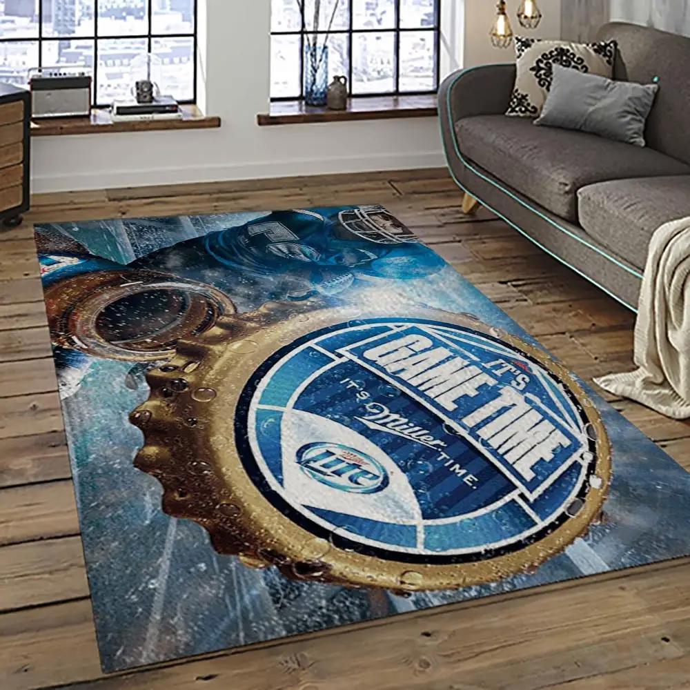 Miller lite american style beer retangle carpet area rug home decor gift best present for friends ml14 Rectangle Rug