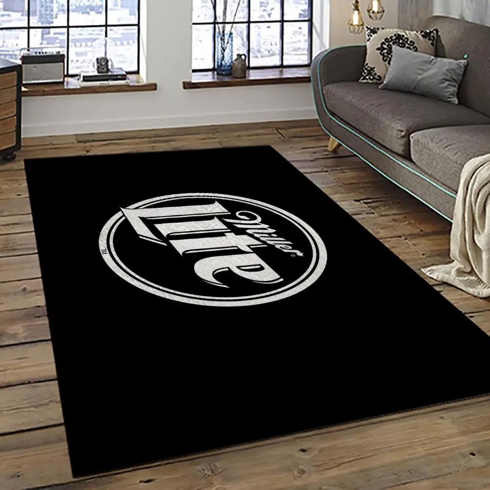 Miller lite american style beer retangle carpet area rug home decor gift best present for friends ml47 Rectangle Rug