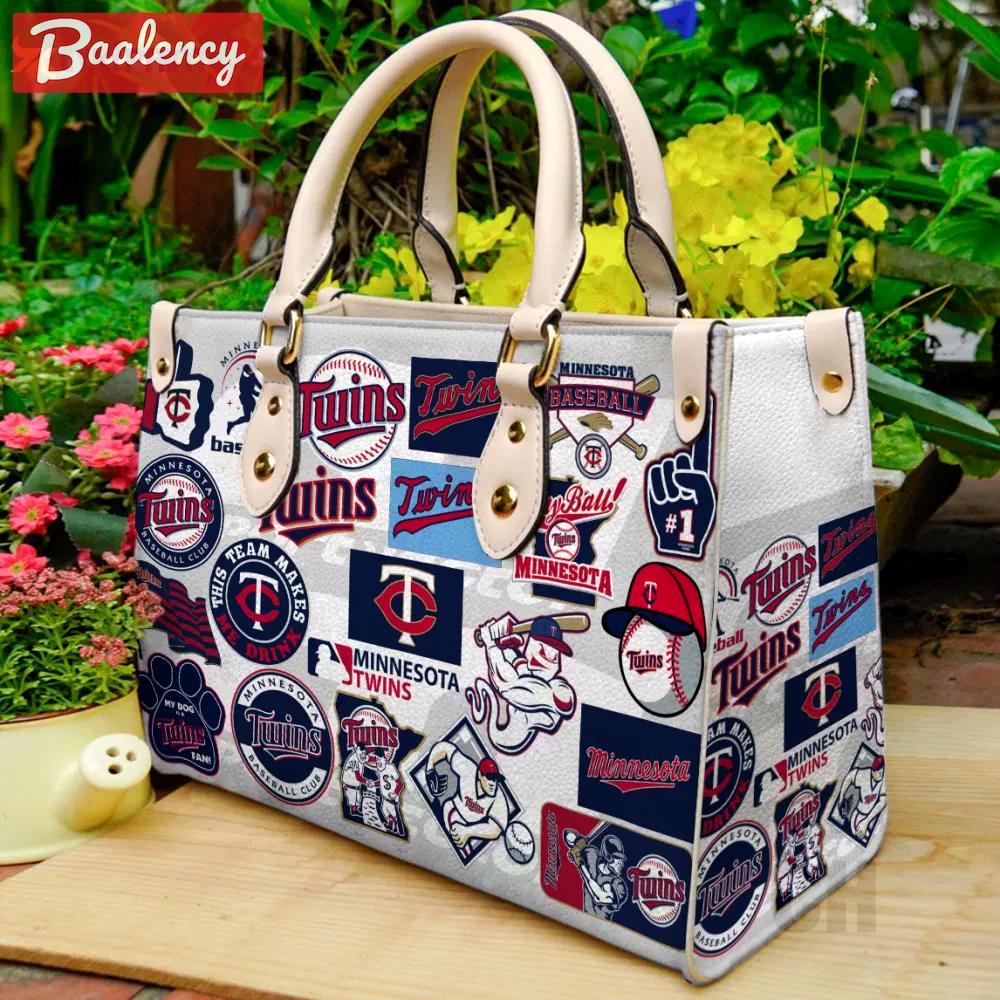 Minnesota twins  leather bag for women gift 994 Women Leather Hand Bag