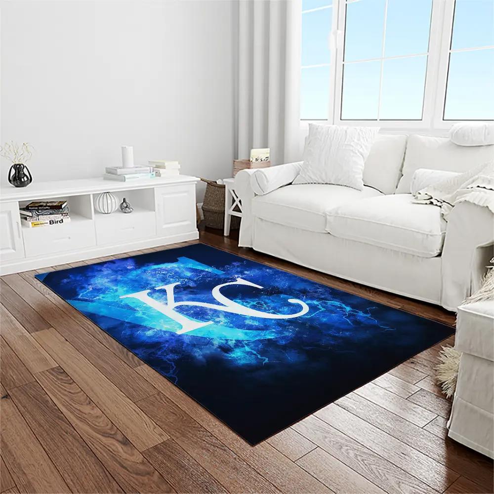 Mlb kansas city royals baseball team logo rectangle area rug kcr34 Rectangle Rug