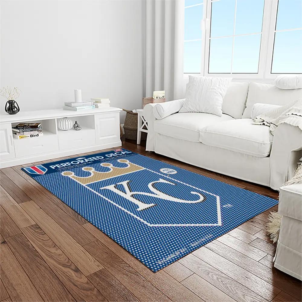 Mlb kansas city royals baseball team logo rectangle area rug kcr51 Rectangle Rug