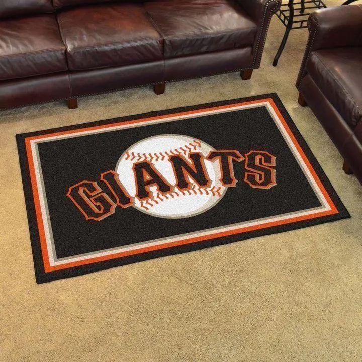 Mlb san francisco giants team logo area living room rugv1064 Rectangle Rug