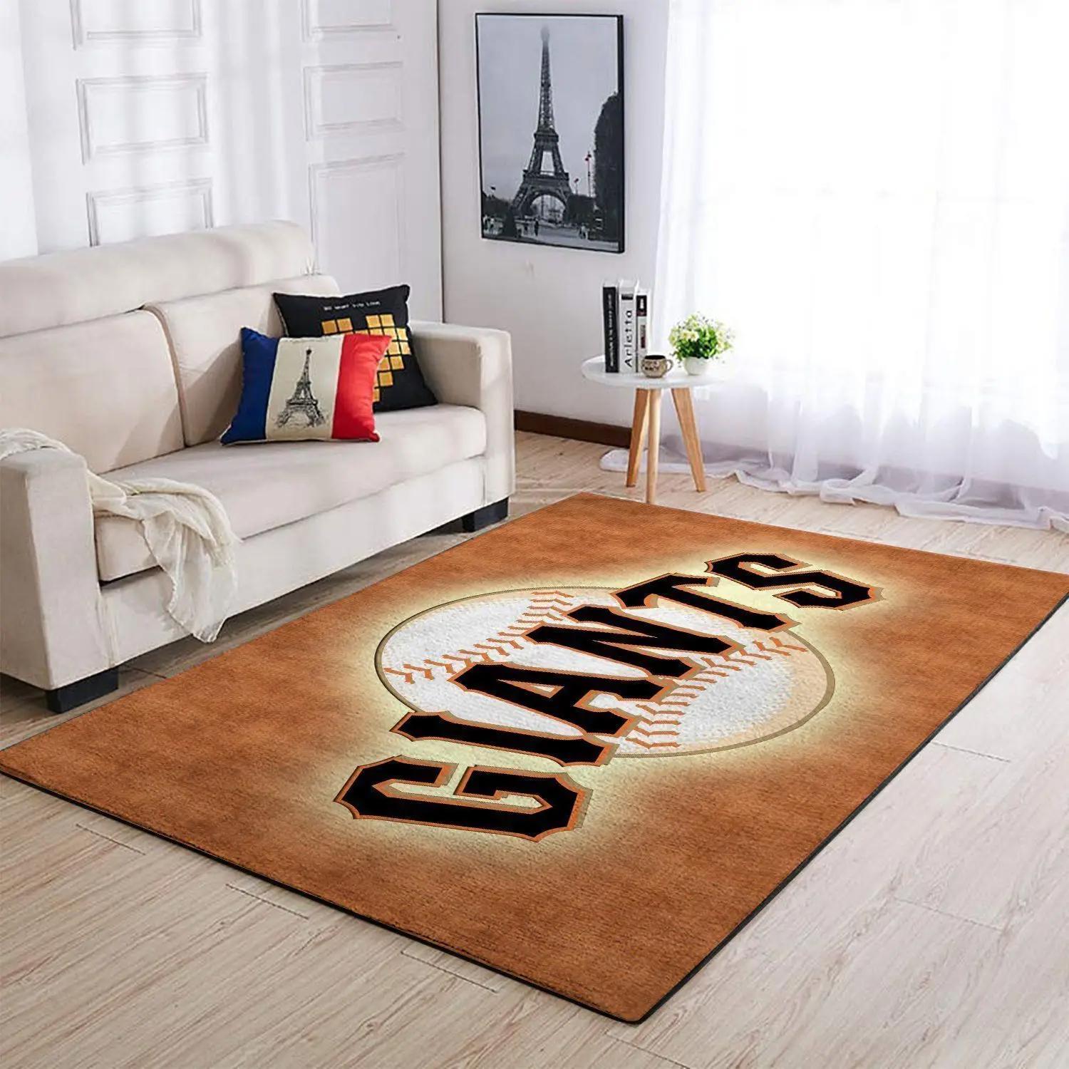 Mlb san francisco giants team logo area living room rugv1068 Rectangle Rug