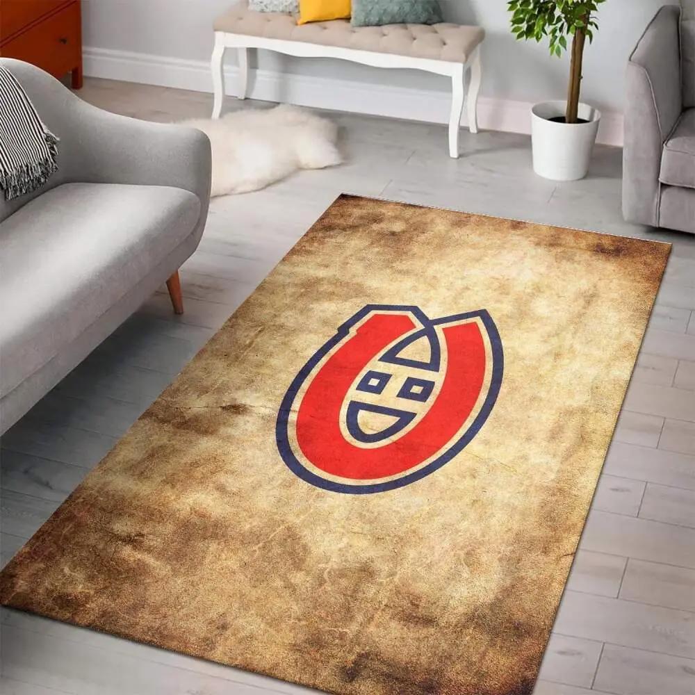 Montreal canadiens area rugs nhl hockey living room carpet team logor 1 Rectangle Rug