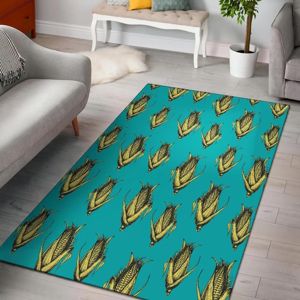 Mushroom hedgehogs area rug living room rug home decor Rectangle Rug