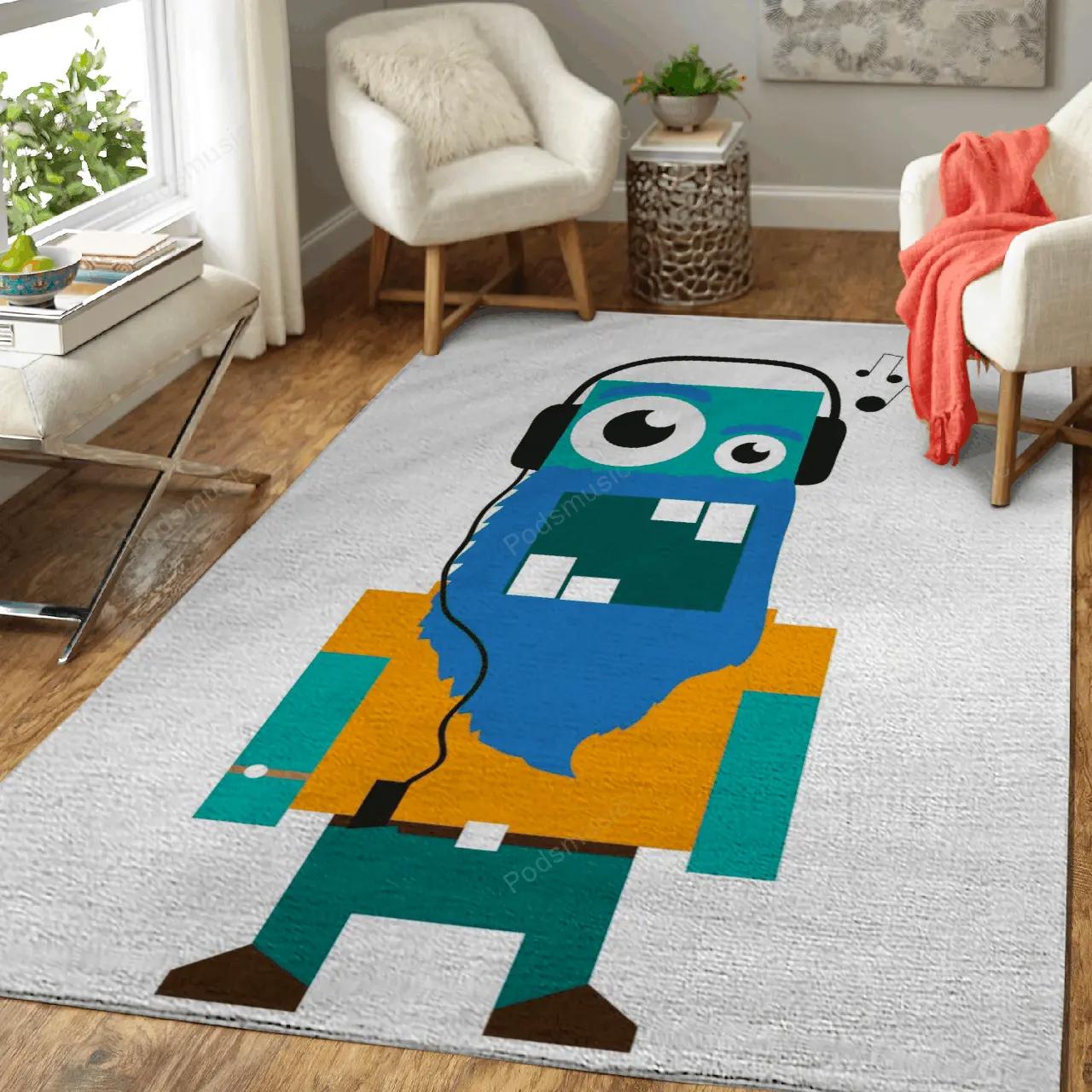 Music guy ilustration art for fans area rug living room carpet rug regtangle carpet floor decor home decor Rectangle Rug