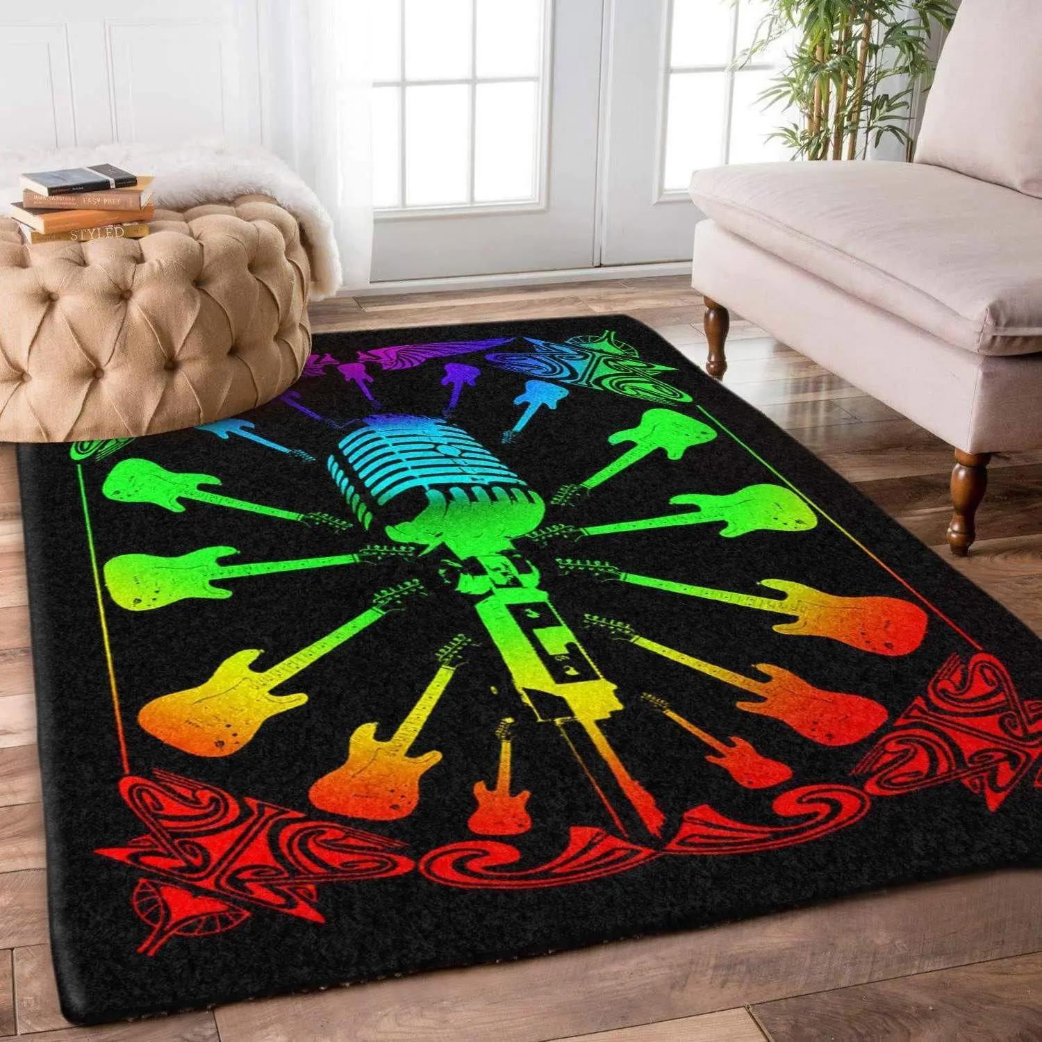 Music rug rcdd81f15683 area rug living room carpet rug regtangle carpet floor decor home decor Rectangle Rug
