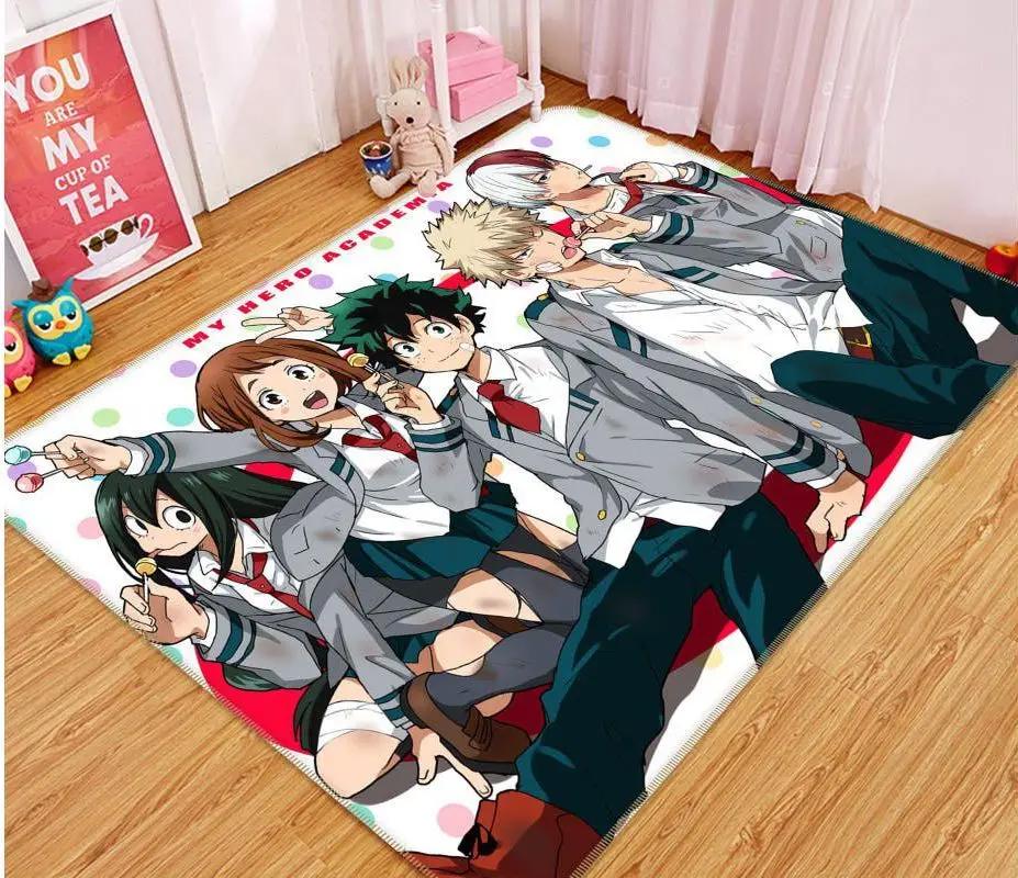 My hero academia anime 4 area rug living room and bed room rug rug regtangle carpet floor decor home decor Rectangle Rug