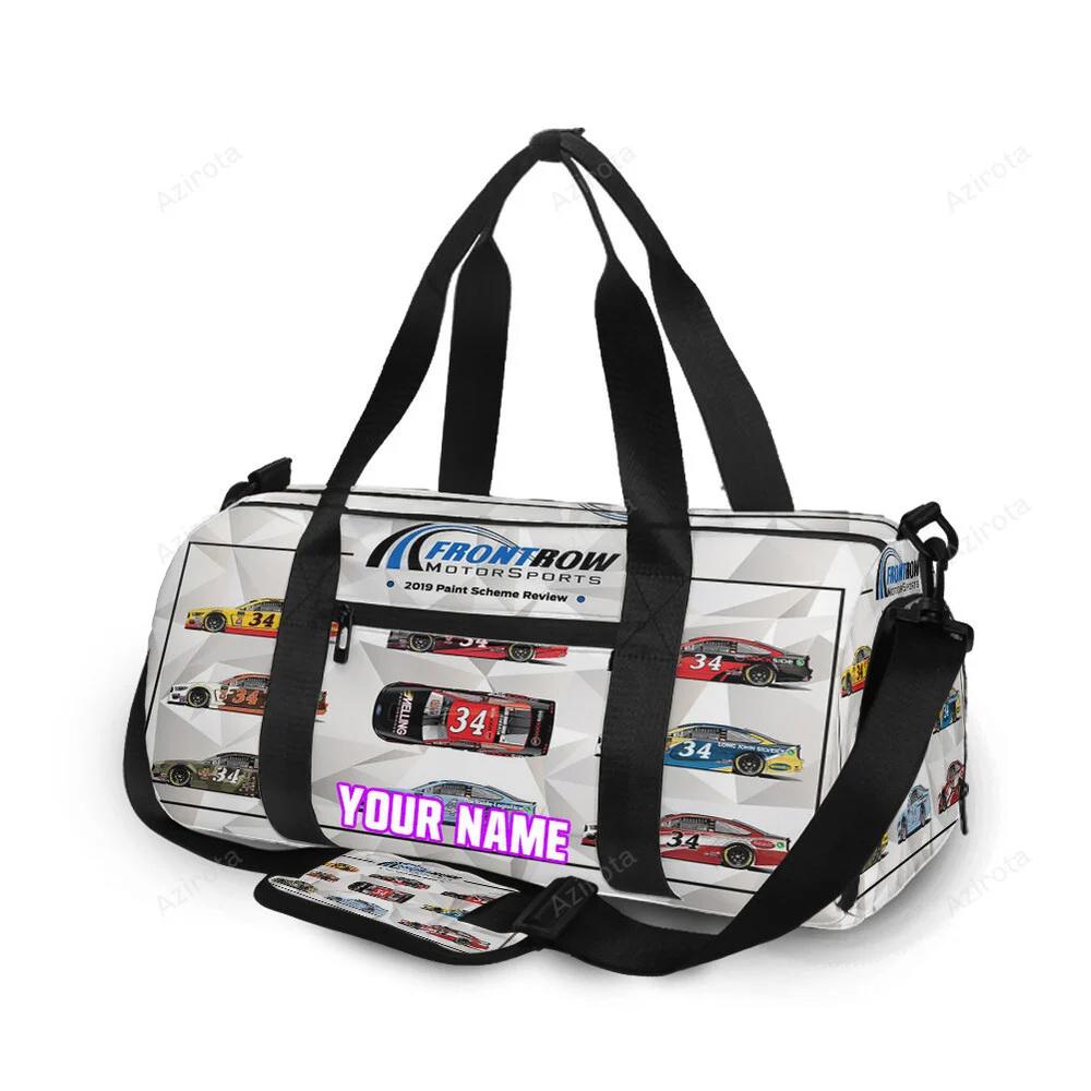 Nascar front row motor sports cars1 personalized name travel bag gym bag 1789 Travel Bag