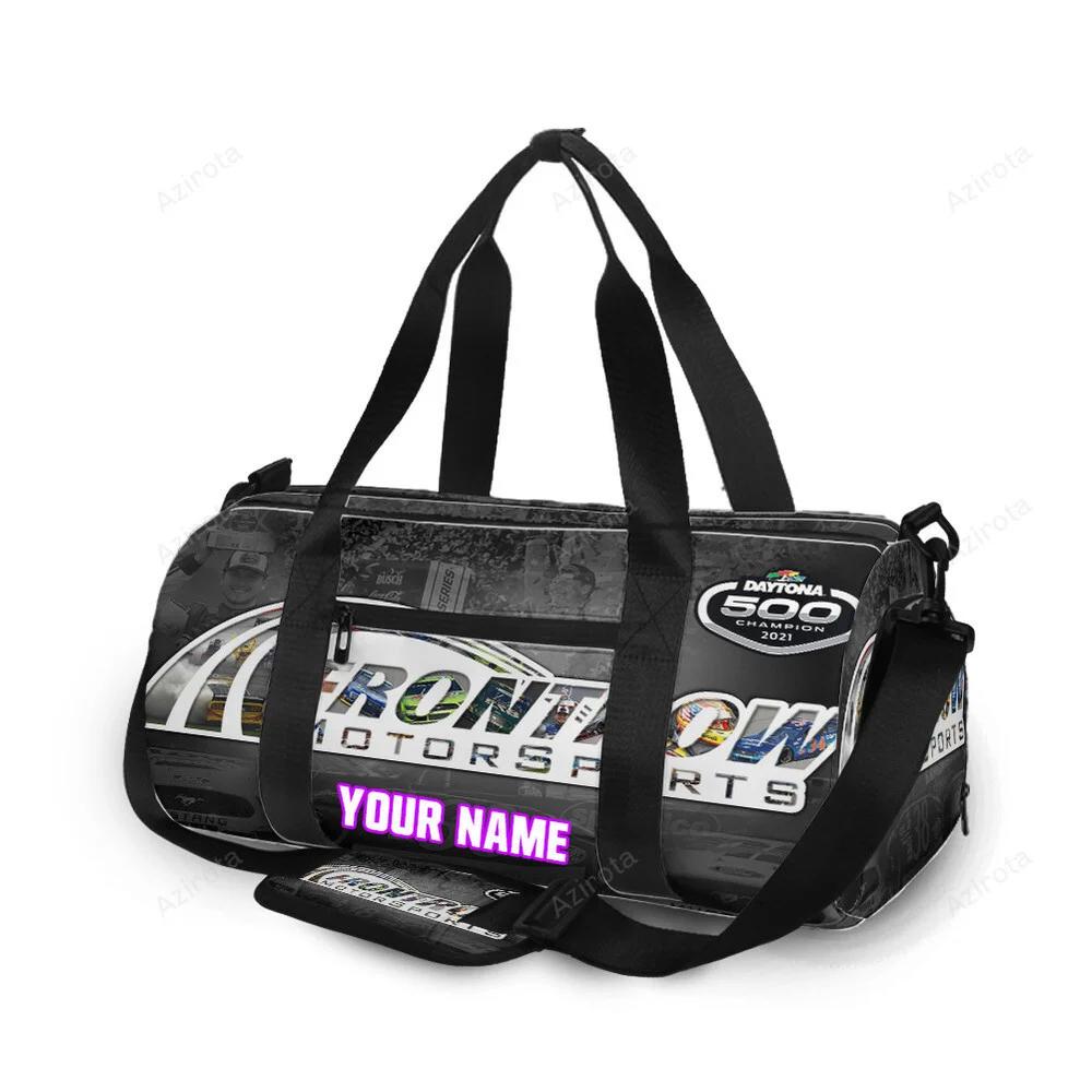 Nascar front row motor sports logo player car1 personalized name travel bag gym bag 349 Travel Bag