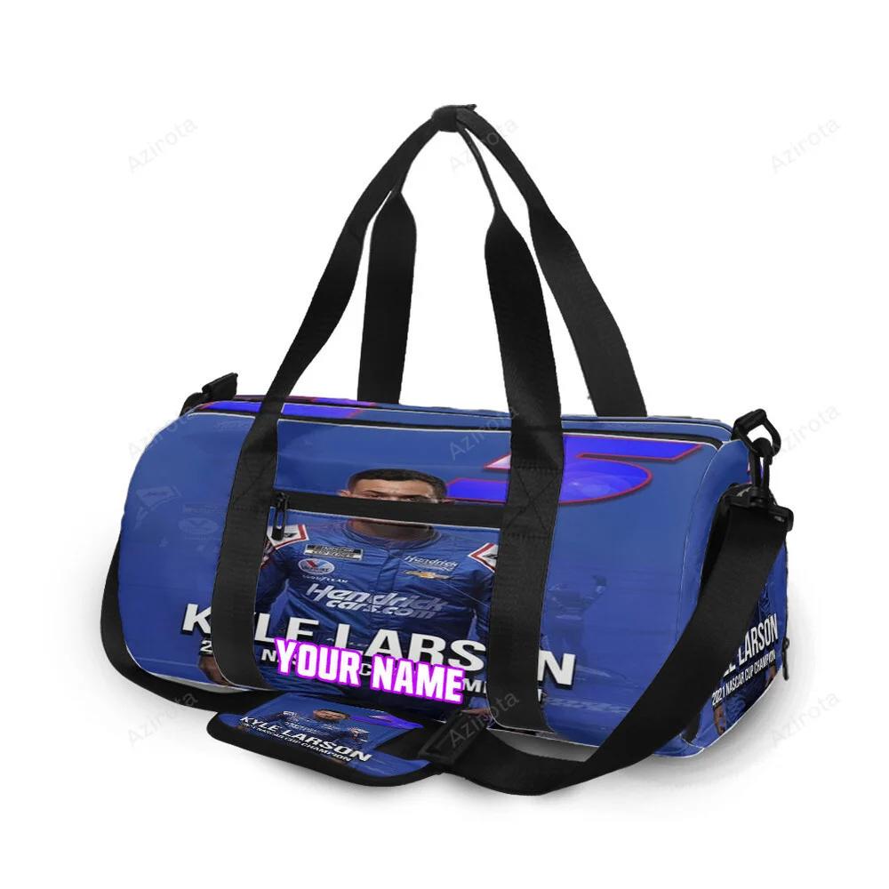 Nascar hendrick motorsports kyle larson6 personalized name travel bag gym bag 367 Travel Bag