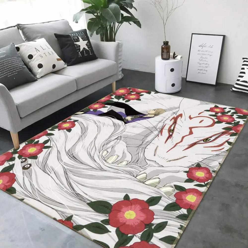 Natsume anime 14 area rug living room and bed room rug rug regtangle carpet floor decor home decor Rectangle Rug