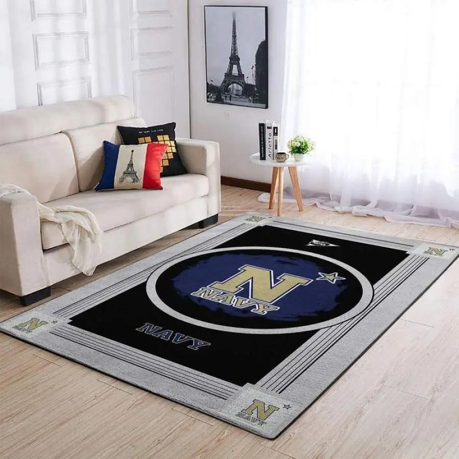 Navy midshipmen ncaa living room carpet 20030345 rug regtangle 3 Rectangle Rug