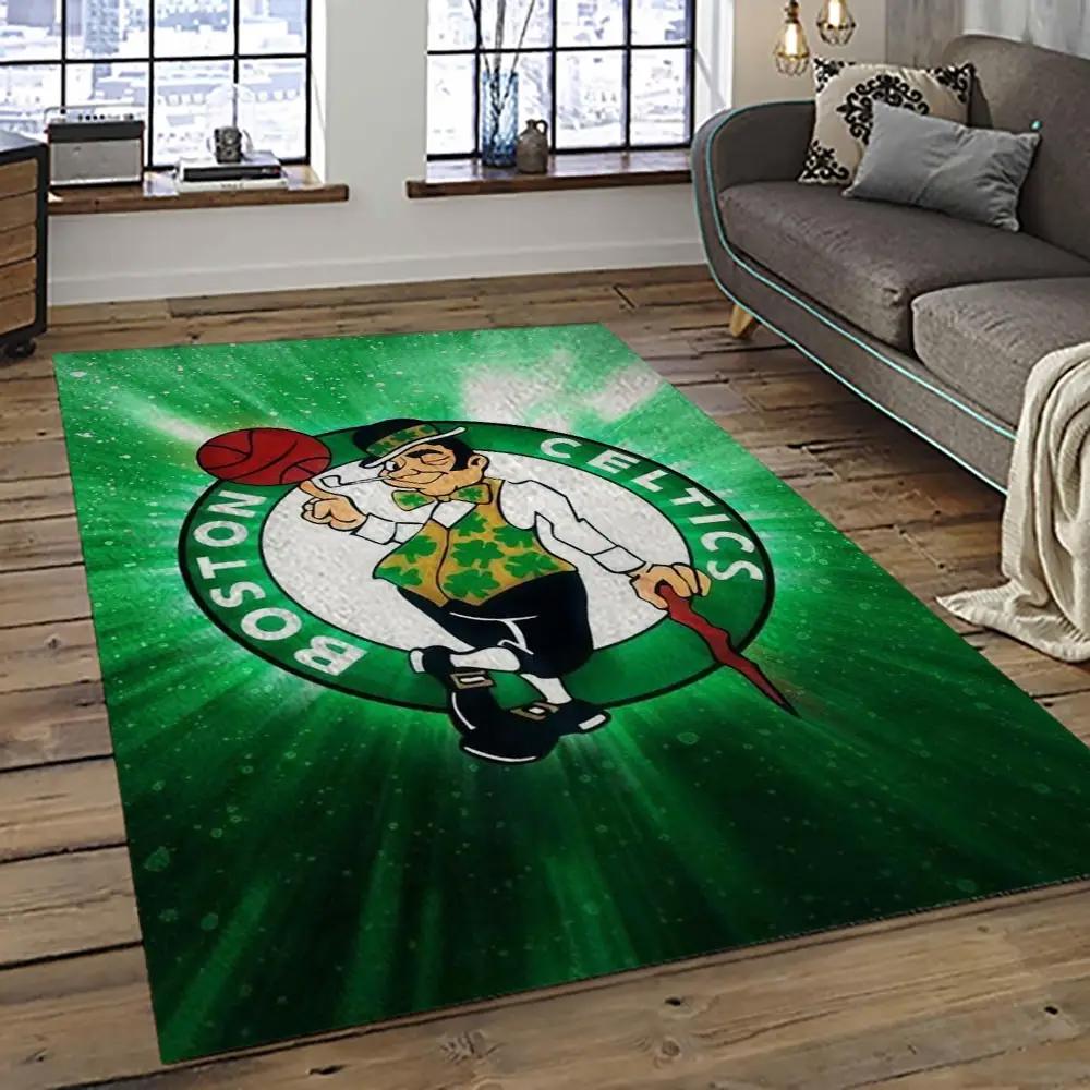 Nba boston celtics basketball team logo sport carpet area rug home decor best gift for friends bc80 Rectangle Rug