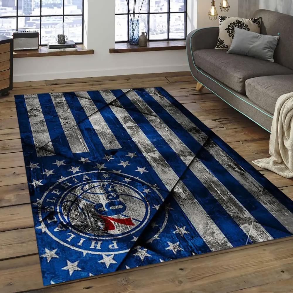 Nba charlotte hornets basketball legend team logo rectangle area ch31 Rectangle Rug