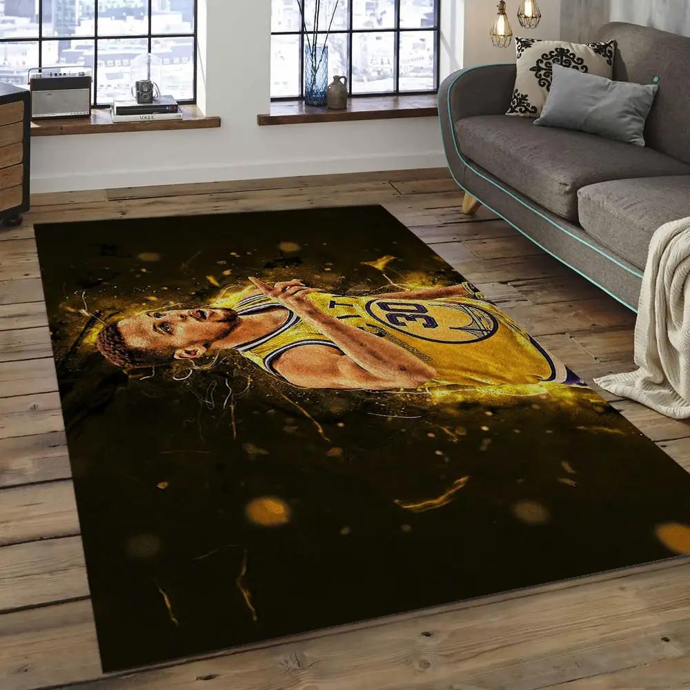 Nba golden state warriors basketball legend team logo rectangle area gsw49 Rectangle Rug