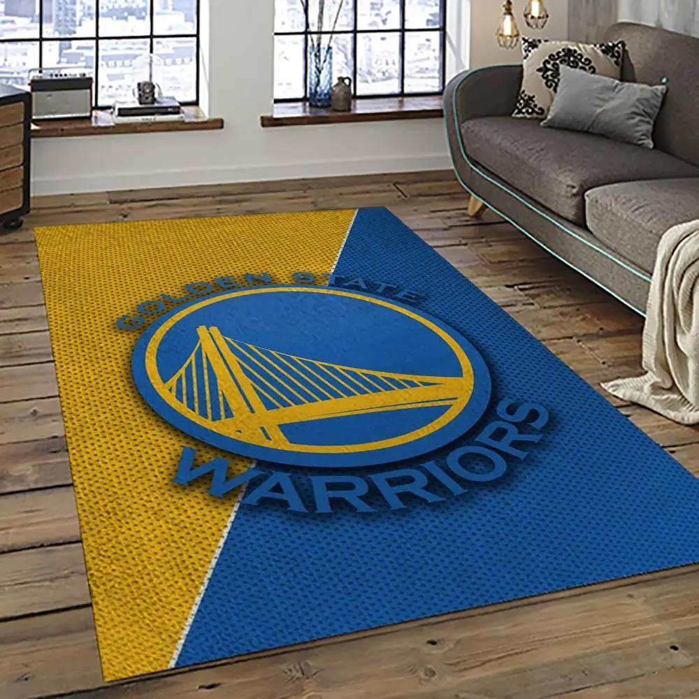 Nba golden state warriors basketball team logo sport carpet area rug home decor best gift for friends gsw100 Rectangle Rug