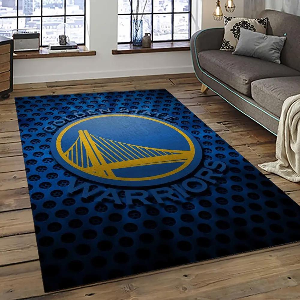 Nba golden state warriors basketball team logo sport carpet area rug home decor best gift for friends gsw85 Rectangle Rug