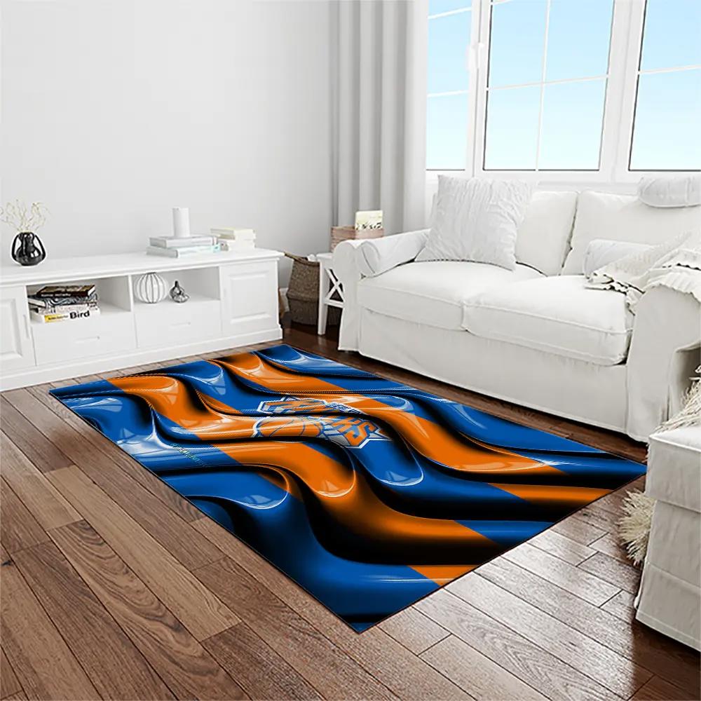Nba new york knicks basketball team logo rectangle area rug nyk21 Rectangle Rug