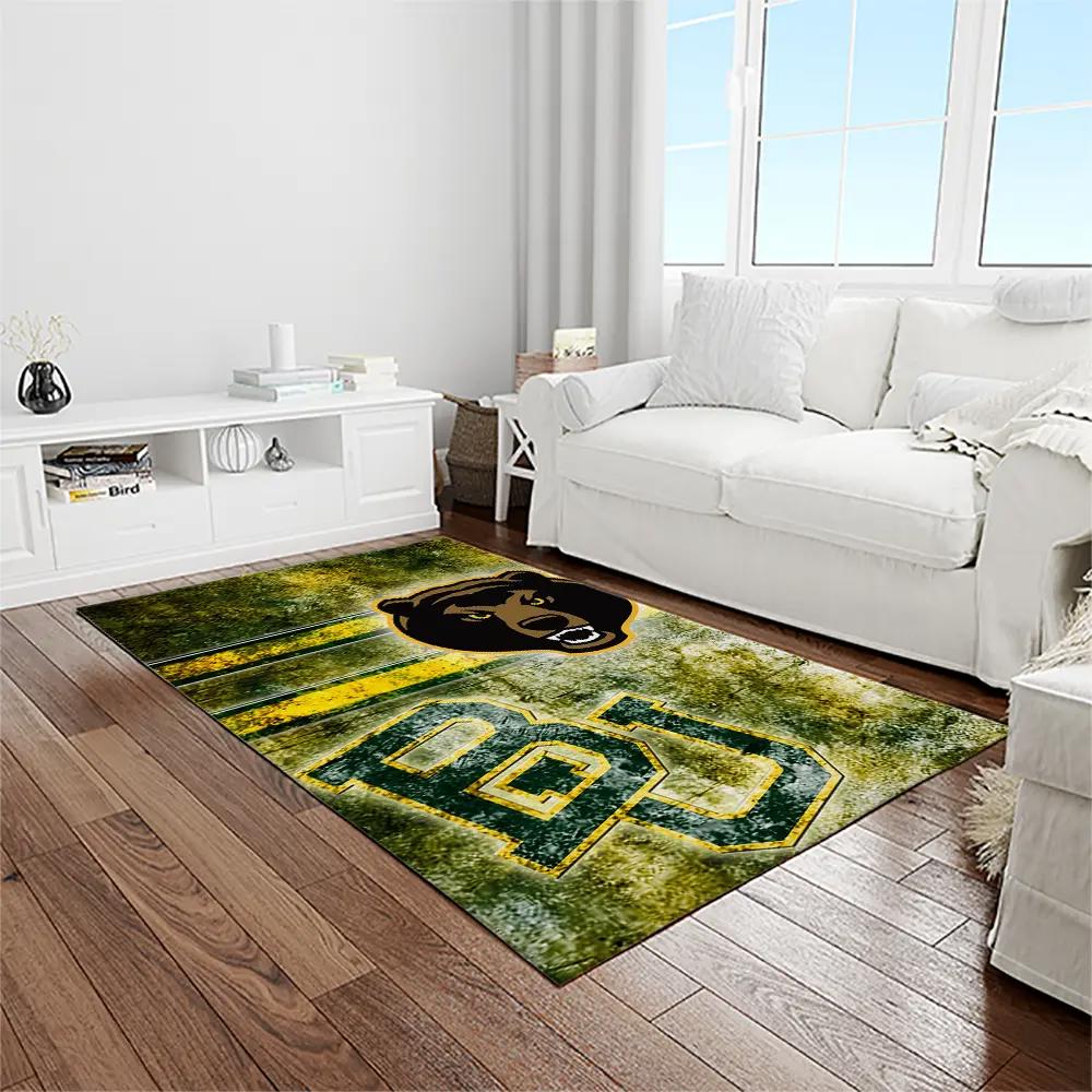 Ncaa baylor bears sport basketball and foolball team logo rectangle area rug bb06 Rectangle Rug