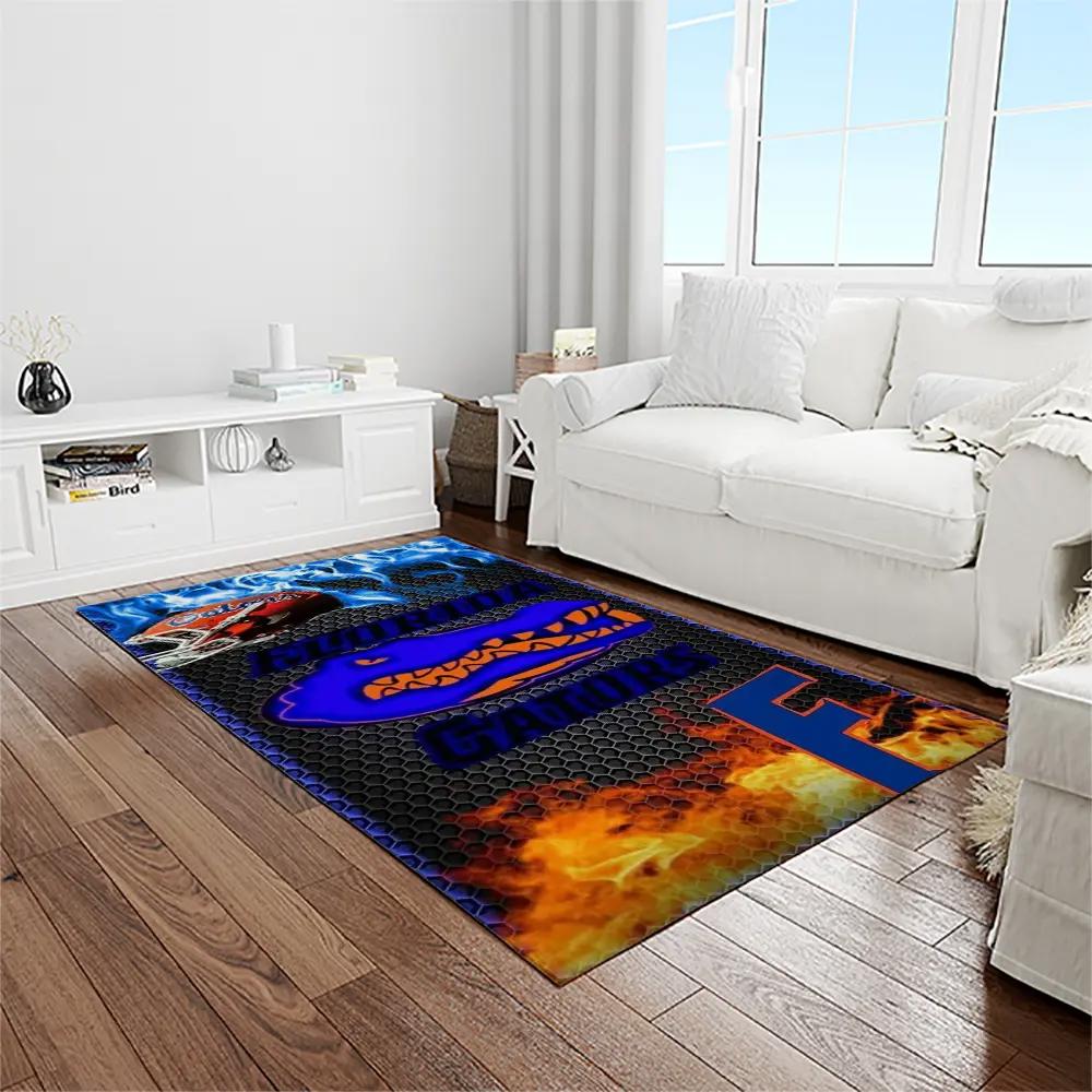 Ncaa florida gators college sport basketball and foolball team logo rectangle area rug fg22 Rectangle Rug