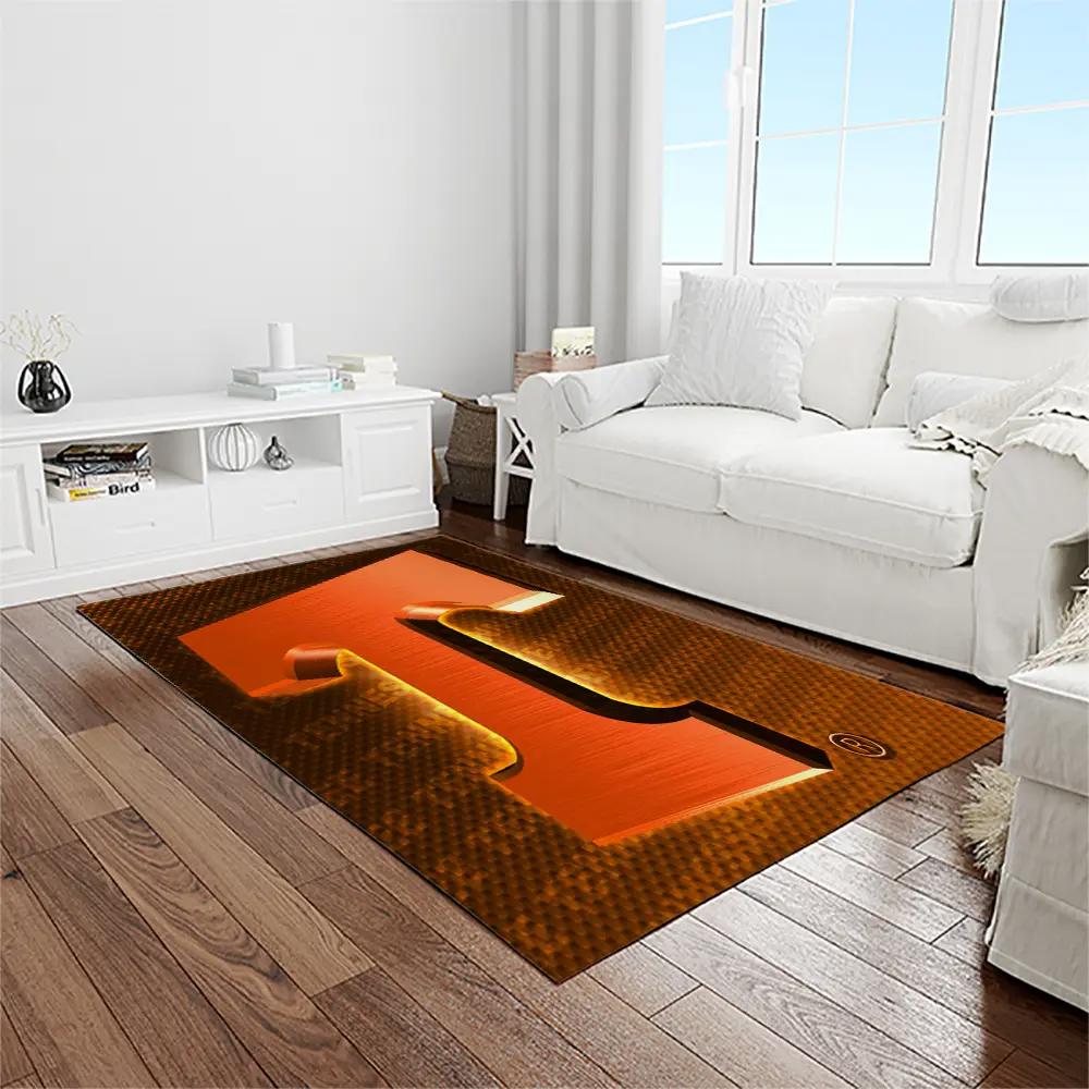 Ncaa tennessee volunteers college sport basketball and foolball team logo rectangle area rug tvs43 Rectangle Rug